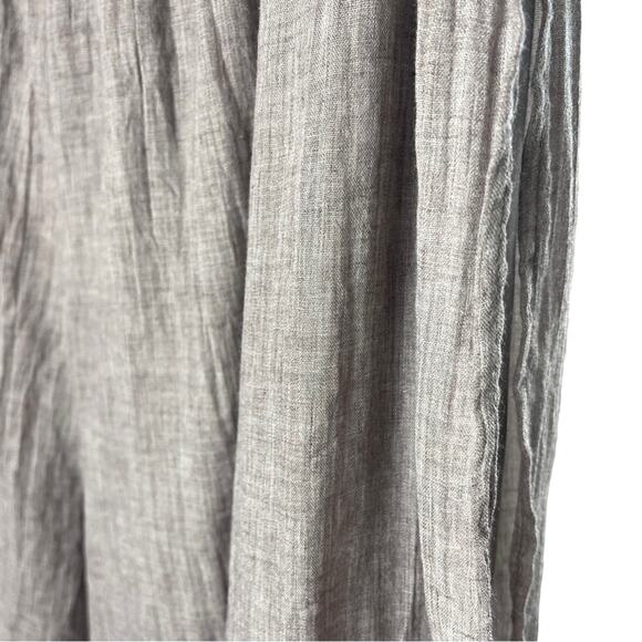 Lagenlook Wide-Leg Split Sides Harem Pants, Travel, Coastal Boho Bohemian L - Picture 3 of 3